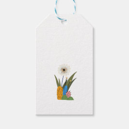 Kleine cactus cadeaulabel