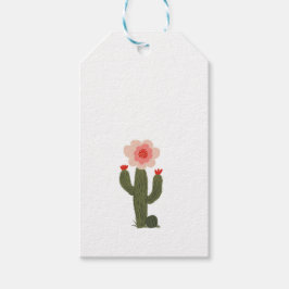 Kleine cactus cadeaulabel