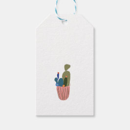 Kleine cactus cadeaulabel