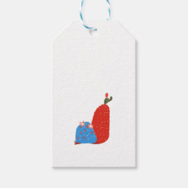 Kleine cactus cadeaulabel