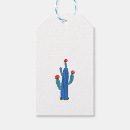 Kleine cactus cadeaulabel