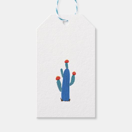 Kleine cactus cadeaulabel (Voorkant)