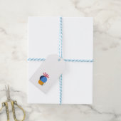 Kleine cactus cadeaulabel (Met Touw)