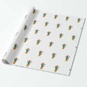 Kleine cactus cadeaupapier (Uitgerold)