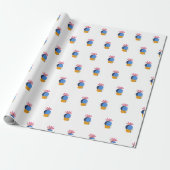 Kleine cactus cadeaupapier (Uitgerold)