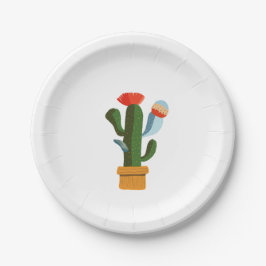 Kleine cactus papieren bordje