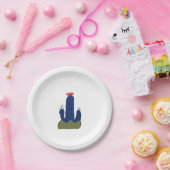 Kleine cactus papieren bordje (Feest)