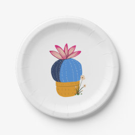 Kleine cactus papieren bordje