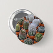 Kleine cactus-planten ronde button 5,7 cm (Voorkant /achterkant)