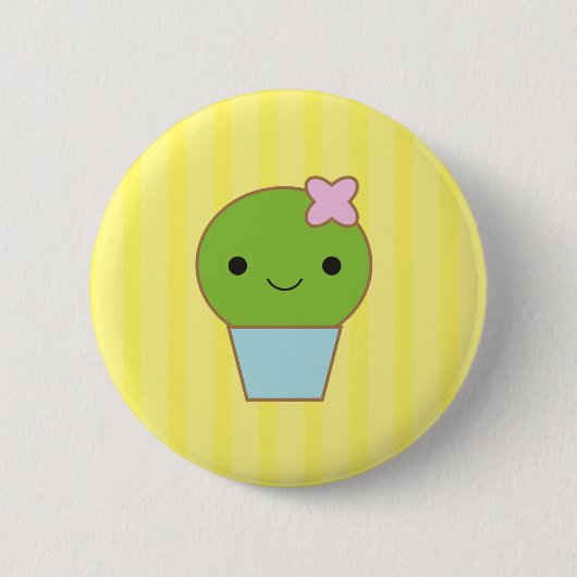 Kleine Cactus Ronde Button 5,7 Cm (Voorkant)