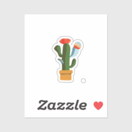 Kleine cactus sticker