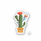 Kleine cactus sticker (Voorkant)