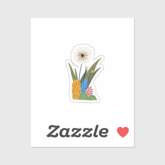 Kleine cactus sticker (Vel)