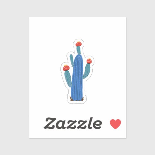 Kleine cactus sticker (Vel)