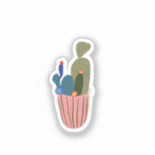 Kleine cactus sticker (Voorkant)