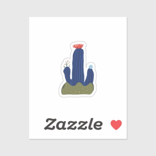 Kleine cactus sticker (Vel)