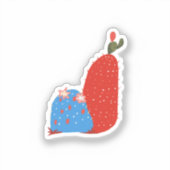Kleine cactus sticker (Voorkant)