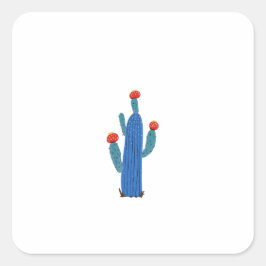Kleine cactus vierkante sticker