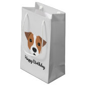 Kleine cadeautas van Jack Russell (Achterkant Gekanteld)