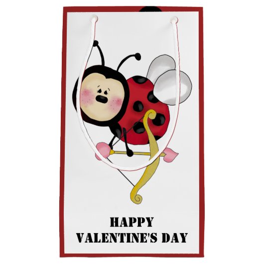 Kleine cadeautas van Valentijnse , ladybug (Voorkant)
