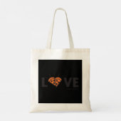 Kleine Caesars Love Pizza. Pullover Tote Bag (Achterkant)