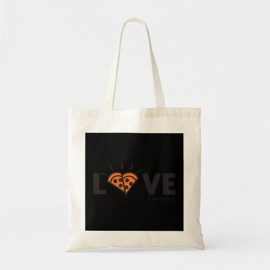 Kleine Caesars Love Pizza. Pullover Tote Bag (Voorkant)