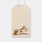 Kleine camper boho baby shower gepersonaliseerde g cadeaulabel (Achterkant)