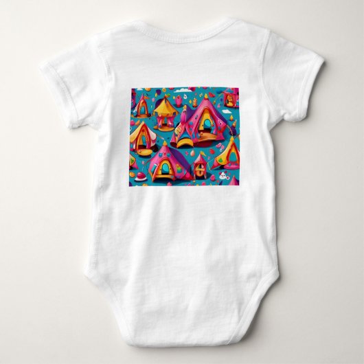Kleine Camper Gad Tent Romper (Achterkant)