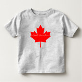 Kleine Canadese rode maple leaf Canada peuter Kinder Shirts (Voorkant)