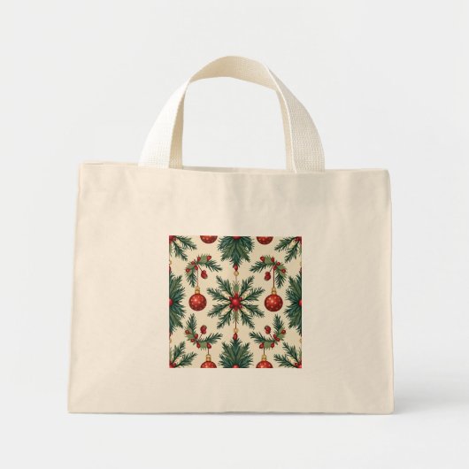 Kleine Canvas tas (kerst) (Voorkant)