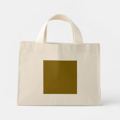 Kleine canvas tas met olijfgroene vierkante temp (Achterkant)