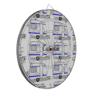 Kleine caravan Thunder_Cove elke kleur Dartbord