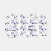 Kleine caravan Thunder_Cove, kleur Bedankdoosjes (Uitgevouwen)