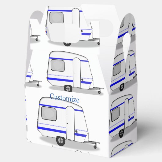 Kleine caravan Thunder_Cove, kleur Bedankdoosjes (Geopend)