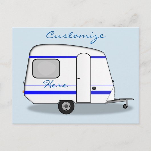Kleine caravan Thunder_Cove, kleur Briefkaart (Voorkant)