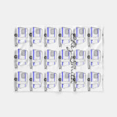 Kleine caravan Thunder_Cove, kleur Fleece Deken (Voorkant (Horizontaal))