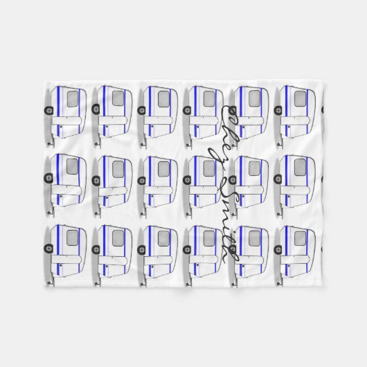 Kleine caravan Thunder_Cove, kleur Fleece Deken (Voorkant (Horizontaal))