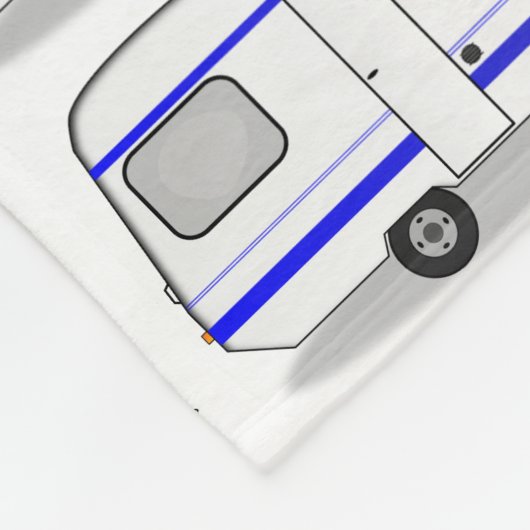 Kleine caravan Thunder_Cove, kleur Fleece Deken (Hoek)
