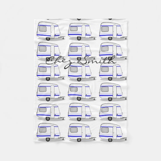 Kleine caravan Thunder_Cove, kleur Fleece Deken (Voorkant)