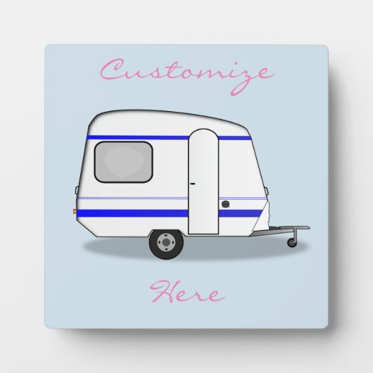 Kleine caravan Thunder_Cove, kleur Fotoplaat (Voorkant)