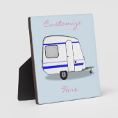 Kleine caravan Thunder_Cove, kleur Fotoplaat (Voorkant)