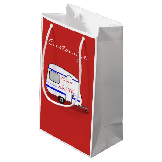 Kleine caravan Thunder_Cove, kleur Klein Cadeauzakje (Achterkant Gekanteld)