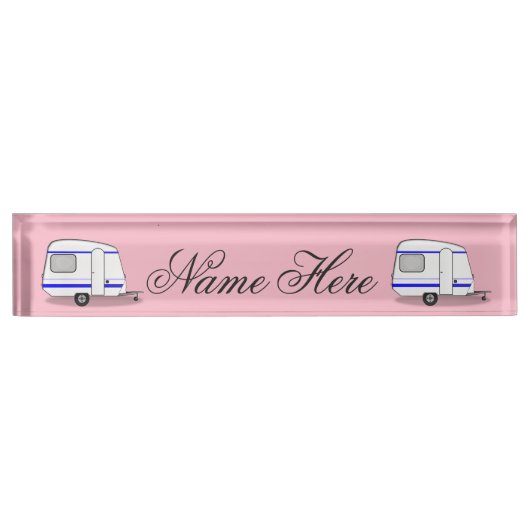 Kleine caravan Thunder_Cove, kleur Naambordje (Voorkant)