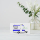 Kleine caravan Thunder_Cove, kleur Visitekaartje (Staand voorkant)
