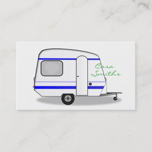 Kleine caravan Thunder_Cove, kleur Visitekaartje (Voorkant)