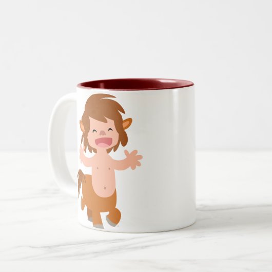Kleine Cartoon Centaur Mok (Voorkant links)