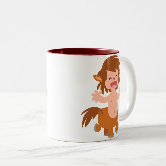 Kleine Cartoon Centaur Mok (Voorkant rechts)