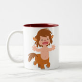 Kleine Cartoon Centaur Mok (Links)