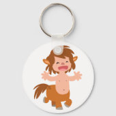 Kleine Cartoon Centaur Sleutelhanger (Voorkant)
