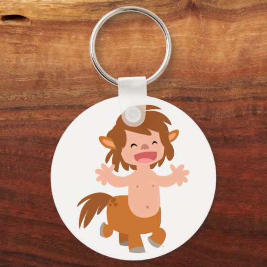 Kleine Cartoon Centaur Sleutelhanger (Voorkant)